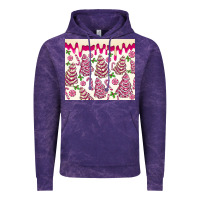 Cloud Purple pink christmas tree cakes Vintage Hoodie - MaliasSmallBusiness