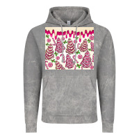 Cloud Rock pink christmas tree cakes Vintage Hoodie - MaliasSmallBusiness