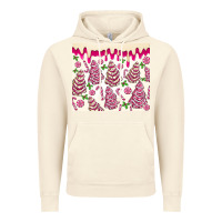 Vintage Artic pink christmas tree cakes Vintage Hoodie - MaliasSmallBusiness
