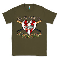 Army Green all you need is love baseball Classic Tee - CowhideDigitalArt