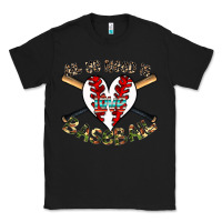 Black all you need is love baseball Classic Tee - CowhideDigitalArt