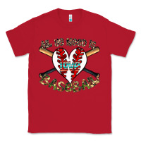 Red all you need is love baseball Classic Tee - CowhideDigitalArt