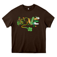 Chocolate Brown st. patricks day nurse love medical love Heavy Core Tee - BarkalooDesign