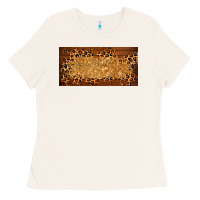Bone wooden leopard glitter  license plate template Ladies Tee - BarkalooDesign