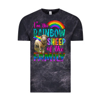 Cloud Black I'm The Rainbow Sheep Of The Family Vintage Tee - BundleAndBundleShop