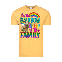 Vintage Mustard I'm The Rainbow Sheep Of The Family Vintage Tee - BundleAndBundleShop