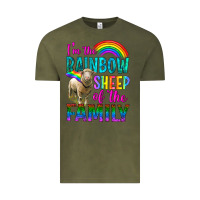Vintage Olive I'm The Rainbow Sheep Of The Family Vintage Tee - BundleAndBundleShop