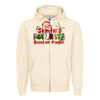 Sandshell santas favorite baseball player Zipper Hoodie - CowGirlArtShop