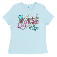 Baby Blue nurse life Ladies Tee - BarkalooDesign