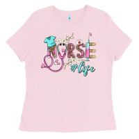 Bubblegum Pink nurse life Ladies Tee - BarkalooDesign