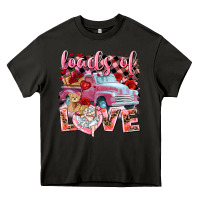 Asphalt loads of love valentines day truck Heavy Core Tee - NancyCooperArtShop