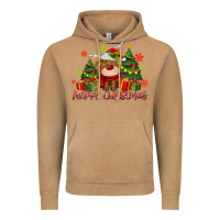 Vintage Camel merry christmas reindeer Vintage Hoodie - MaliasSmallBusiness