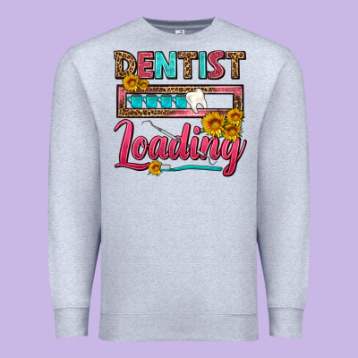 Dentist Loading With Coffee Mug Premium Sweatshirt Designed By Fadigitalartstudio