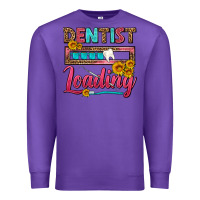 Purple Dentist Loading With Coffee Mug Premium Sweatshirt - FaDigitalArtStudio