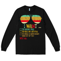 Black I Want to Break Free to Ride My Bicycle Want It All Long Sleeve Tee - Bettercallsaul