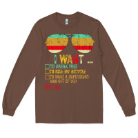 Chestnut I Want to Break Free to Ride My Bicycle Want It All Long Sleeve Tee - Bettercallsaul