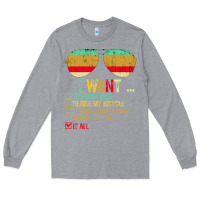 Heather Grey I Want to Break Free to Ride My Bicycle Want It All Long Sleeve Tee - Bettercallsaul
