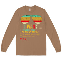 Toasted Coconut I Want to Break Free to Ride My Bicycle Want It All Long Sleeve Tee - Bettercallsaul