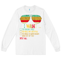 I Want To Break Free To Ride My Bicycle Want It All Long Sleeve Tee | Teevron