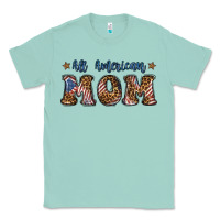 Seafoam All American Mom Classic Tee - BundleAndBundleShop