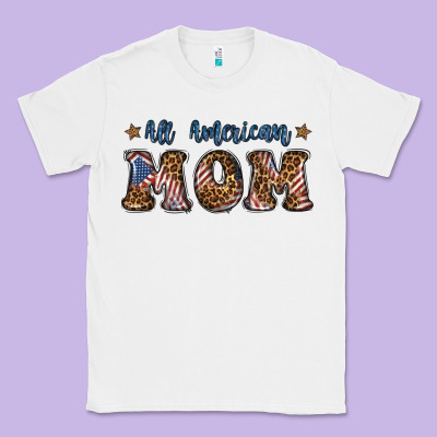 All American Mom Classic Tee Designed By Bundleandbundleshop