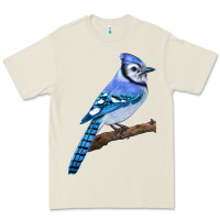 Bone Blue Jay Bird Premium Tee - LillyAllenDesigns