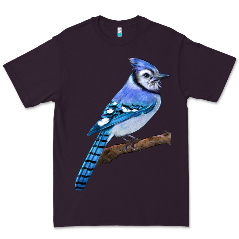 Blue Jay Bird Premium Tee by LillyAllenDesigns | Teevron