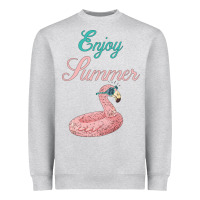 Heather Grey Enjoy Summer Heavyweight Sweatshirt - Bettercallsaul