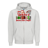 Dove Grey santas favorite basketball player Zipper Hoodie - CowGirlArtShop