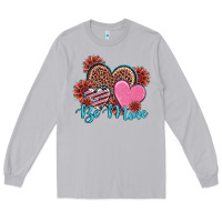 Valentine's Day Be Mine Hearts Sunflower Long Sleeve Tee | Teevron