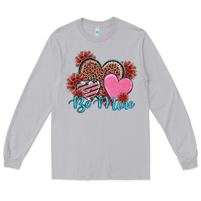 Valentine's Day Be Mine Hearts Sunflower Long Sleeve Tee by RanaPortraitStore | Teevron