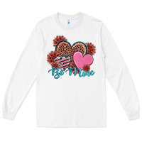 White valentine's day be mine hearts sunflower Long Sleeve Tee - RanaPortraitStore