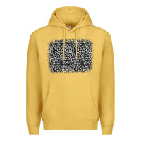 Antique Gold grey leopard background Premium Hoodie - OliviaCreatesArt