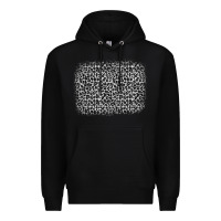 Black grey leopard background Premium Hoodie - OliviaCreatesArt