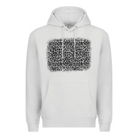 Dove Grey grey leopard background Premium Hoodie - OliviaCreatesArt