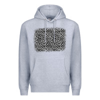 Heather Grey grey leopard background Premium Hoodie - OliviaCreatesArt