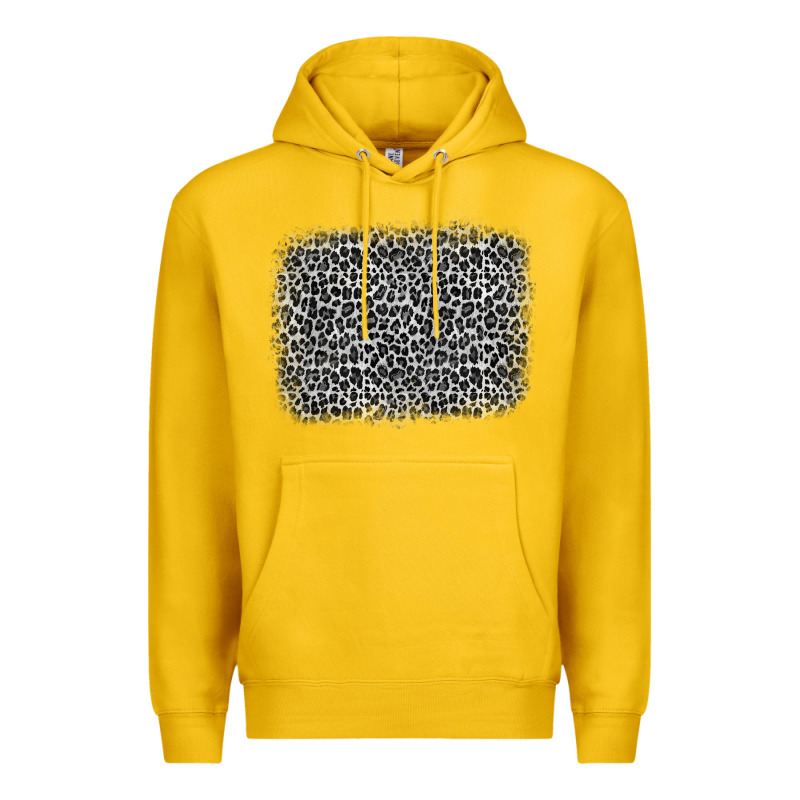 Grey Leopard Background Premium Hoodie by OliviaCreatesArt | Teevron