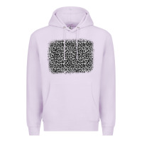 Lilac grey leopard background Premium Hoodie - OliviaCreatesArt