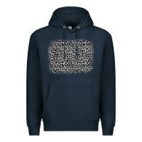 Navy grey leopard background Premium Hoodie - OliviaCreatesArt