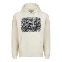 Oatmeal Heather grey leopard background Premium Hoodie - OliviaCreatesArt