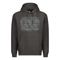 Smoke grey leopard background Premium Hoodie - OliviaCreatesArt