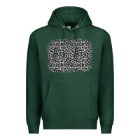 Sports Green grey leopard background Premium Hoodie - OliviaCreatesArt