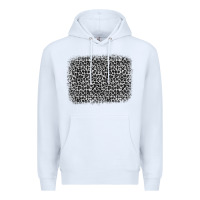 White grey leopard background Premium Hoodie - OliviaCreatesArt