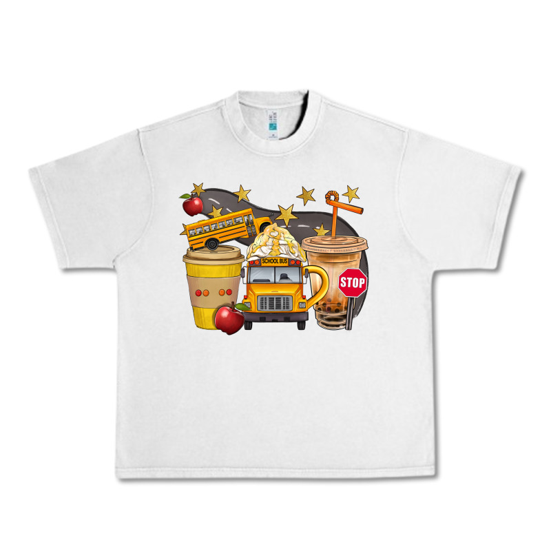 School Bus Coffee And Star Bbs Urban Heavy Tee by BundleAndBundleShop | Teevron