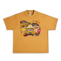 Peanut Butter School Bus Coffee And Star Bbs Urban Heavy Tee - BundleAndBundleShop