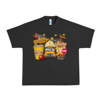 Pigment Black School Bus Coffee And Star Bbs Urban Heavy Tee - BundleAndBundleShop