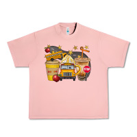 Salmon School Bus Coffee And Star Bbs Urban Heavy Tee - BundleAndBundleShop
