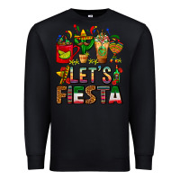 Black Let's Fiesta Mexico Coffee Cups With Cactus Premium Sweatshirt - FaDigitalArtStudio