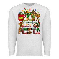 Oatmeal Heather Let's Fiesta Mexico Coffee Cups With Cactus Premium Sweatshirt - FaDigitalArtStudio