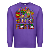 Purple Let's Fiesta Mexico Coffee Cups With Cactus Premium Sweatshirt - FaDigitalArtStudio